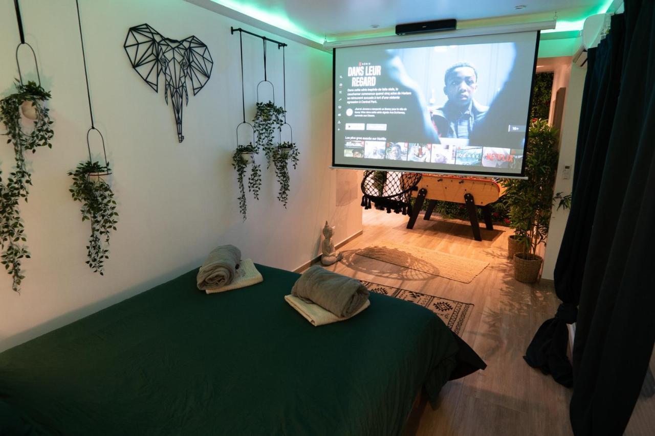 Capsule Thailande I Sauna I Balneo I Console I Jeux En Bois I Cinema I Cour Interieure Trith-Saint-Leger Eksteriør billede